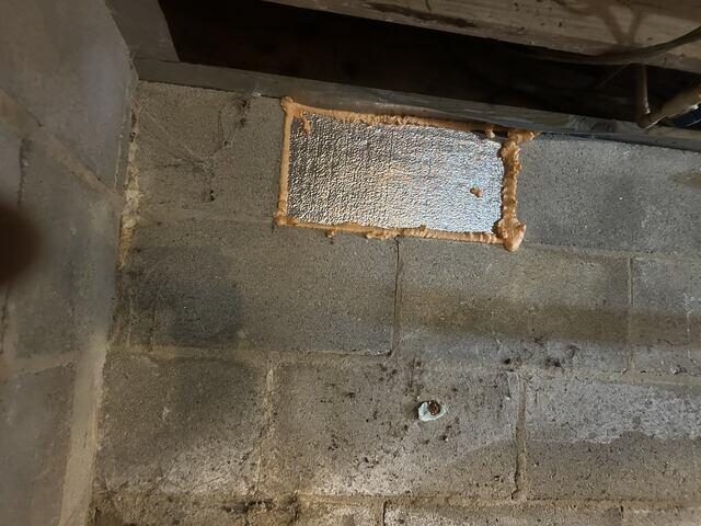 Blocked off Vent