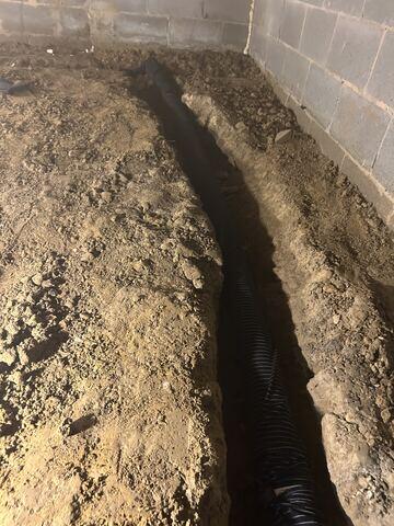 New Perimeter Drainage System