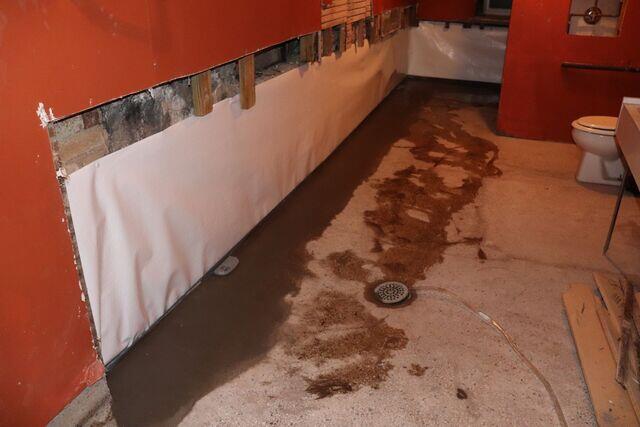 WaterGuard and Cleanspace Along Wall
