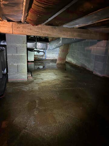 Damp Crawl Space