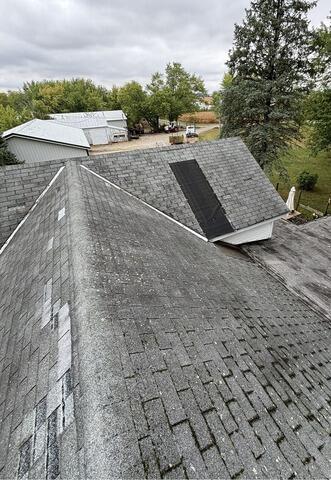 Damaged Existing Roof
