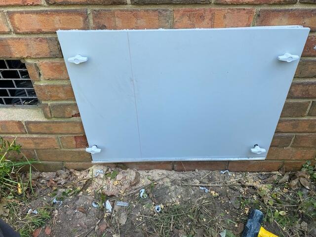 New Crawl Space Door