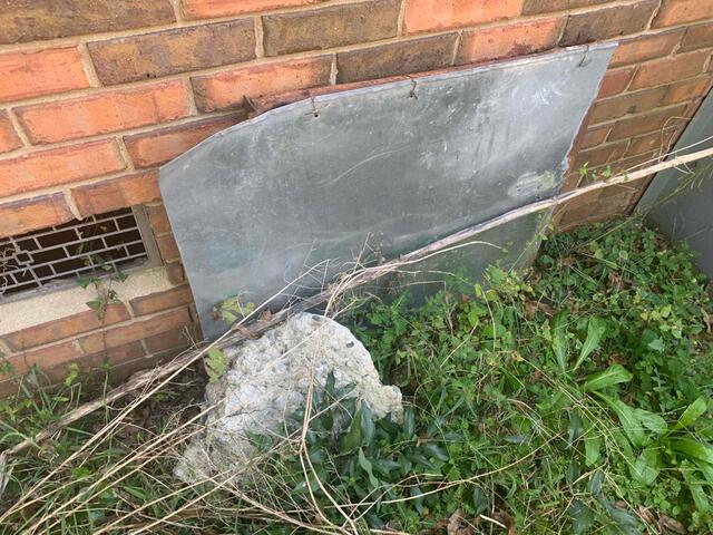 Old Crawl Space Door
