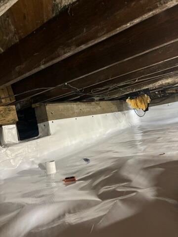 Installing Vapor Barrier