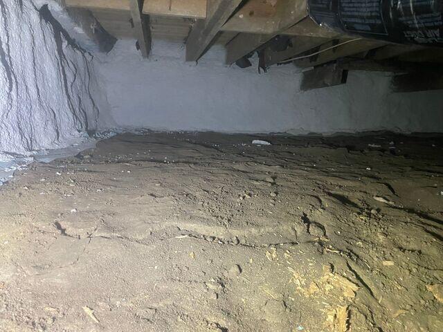 The Crawl Space during our inspection