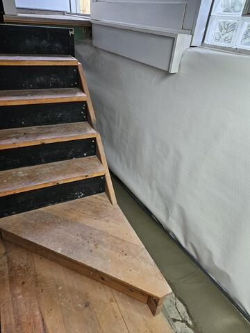 Behind Stairs