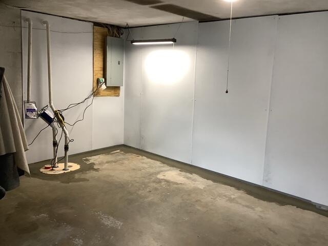 Bright Wall panels and TripleSafe Sump Pump