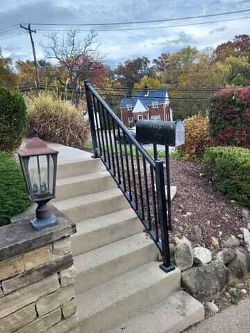 Satin Black 36" Tuscany C-10 Aluminum Railing.