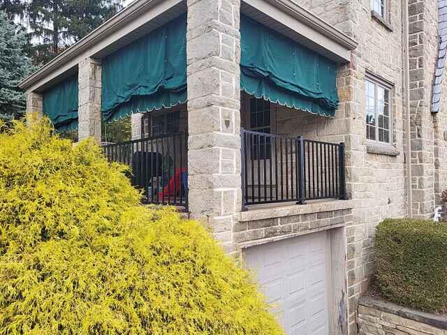 Satin Black 36" Tuscany C-10 Aluminum Railing.