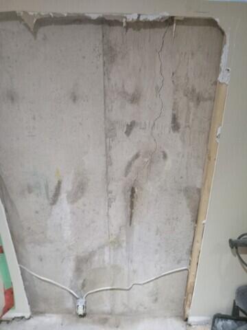 Removed finiahed wall