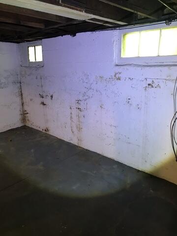 Stained Existing Walls