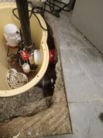 Liner is installed