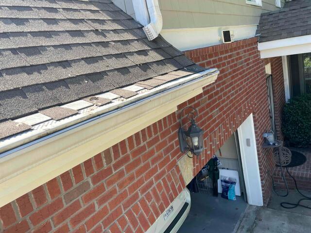 Failing previous gutter system
