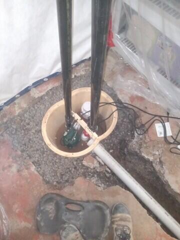 Feedline in Sump