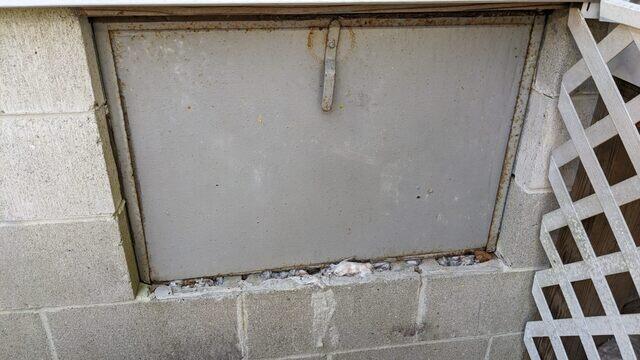 Old Entrance to the Crawl Space