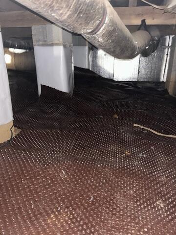 Installing Drainage Matting