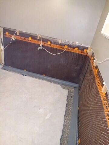 Drainage system installed