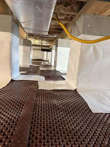 Beginning of Wrapping Piers