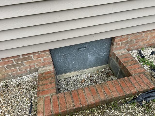 Old Entrance Door to Crawl Space