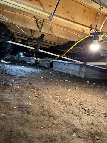 Cleaned Out Crawl Space