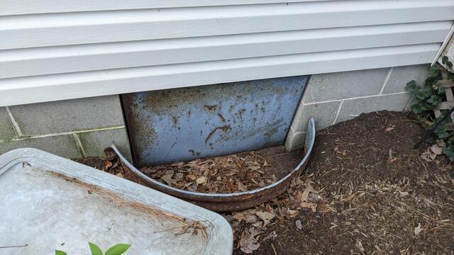 Old Crawl Space Door