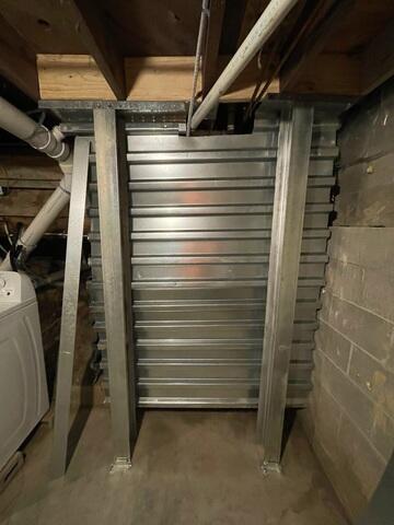 Beams and Steel Panels Join Together