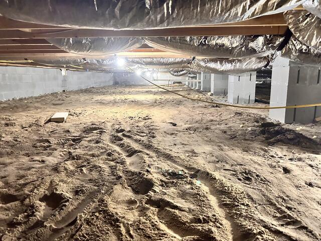 Cleaned Crawl Space