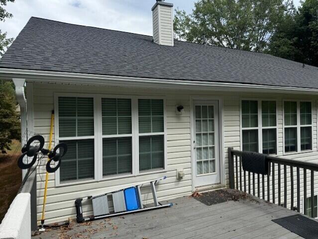 Gutter Shutter system on the back