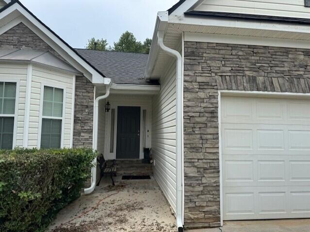 The front entrance of the home
