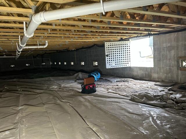 Post-Flood Crawl Space