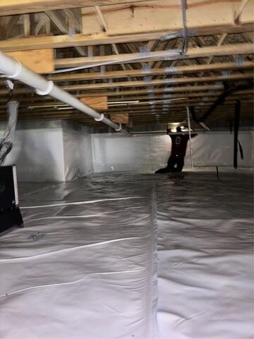 Sealing Crawl Space with the CleanSpace System