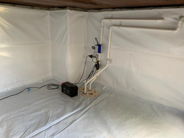 Installed Sump Pump