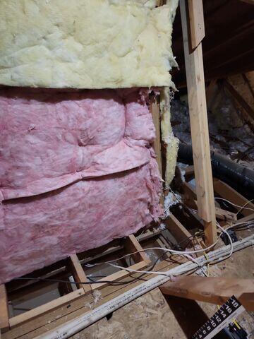 Chimney floor without any protection.