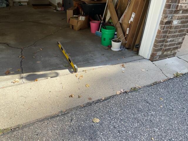 Uneven Driveway Entrance