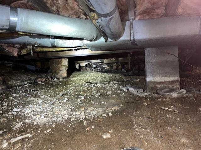 Existing Dirt Floored Crawl Space
