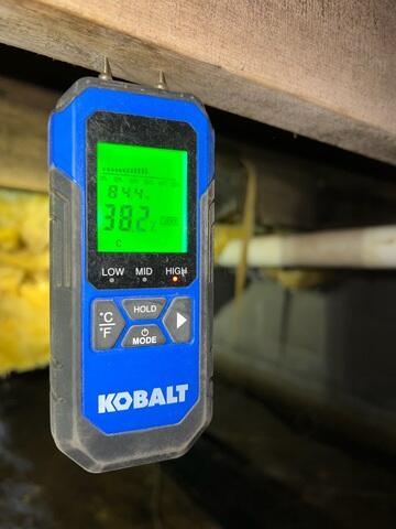 Moisture-Soaked Joists