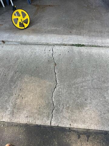 Crack Along Apron