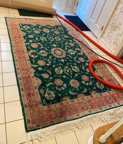 Kitchen Area Rug Cleaned and Delivered