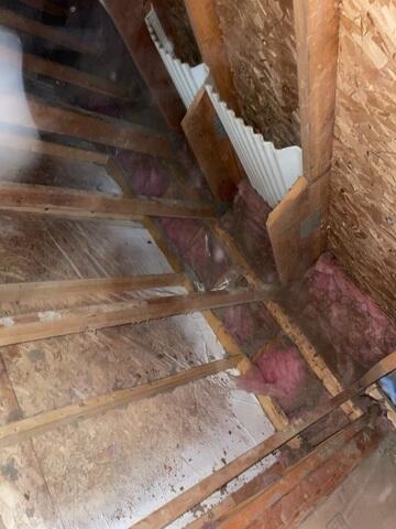 Old Fiberglass Insulation