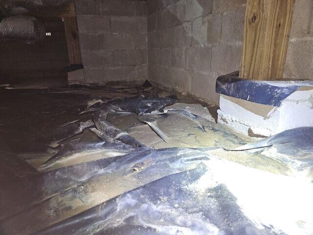 Damaged Vapor Barrier