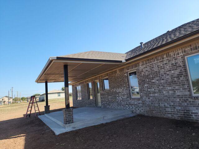 Installation of new seamless gutters.