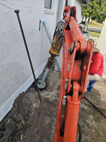 Helical Pier Installation