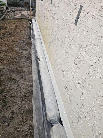 EZ Flow French Drain Placement