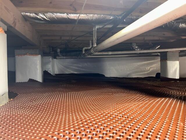 Drainage Matting Installed