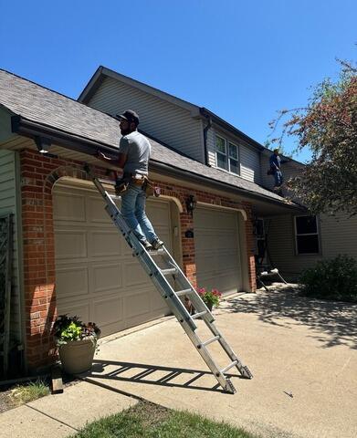 RAFA INSTALLING OUR FIRST GUTTER SHUTTER SYSTEM