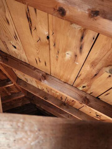 Before cutting attic vent hole