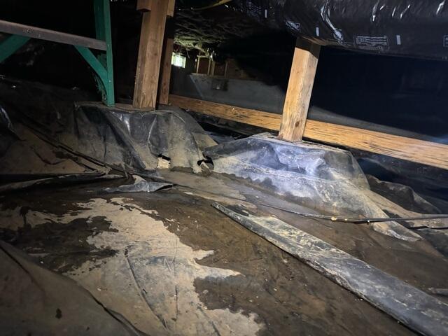 Water Over the Old Vapor Barrier