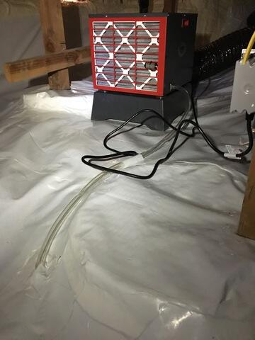 Hooking up the Sump and Dehumidifier