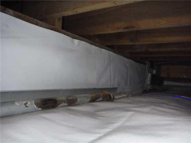 Crawl Space with CleanSpace on walls