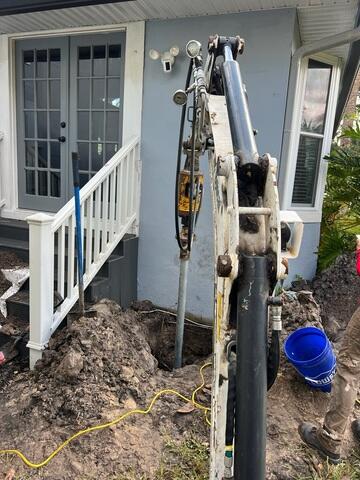 Helical Pier Installation